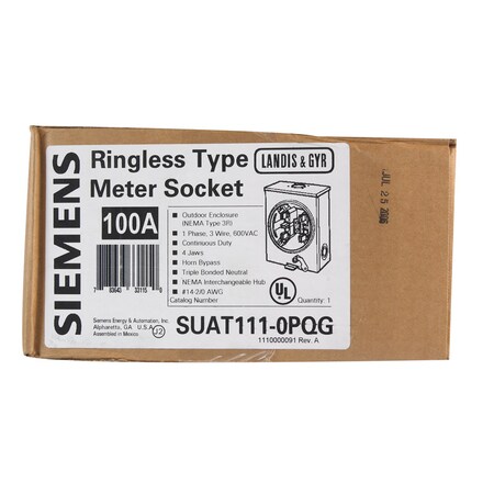 Siemens Meter Mounting 4J 135A SUAT111-0PQG